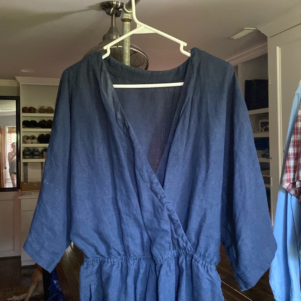 Etsy find linen jumpsuit. Super soft. Excellent condition. XL